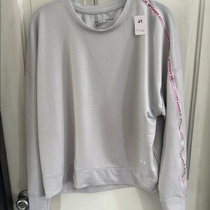 Under Armour Gray Sweatshirt with Pink Accents